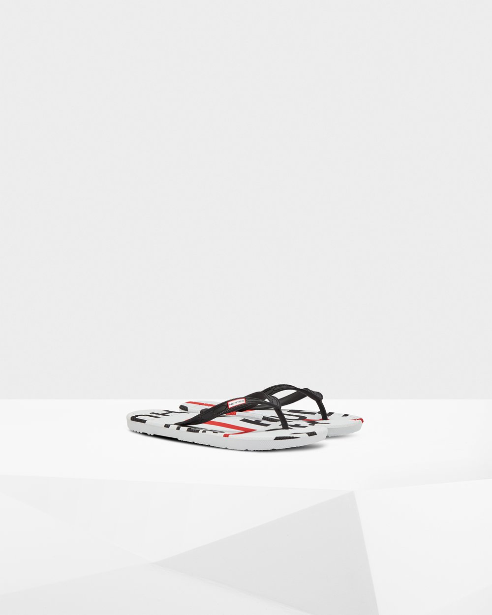 Teenslippers Dames - Hunter Original Exploded Logo - Zwart - 36VQKNZCH